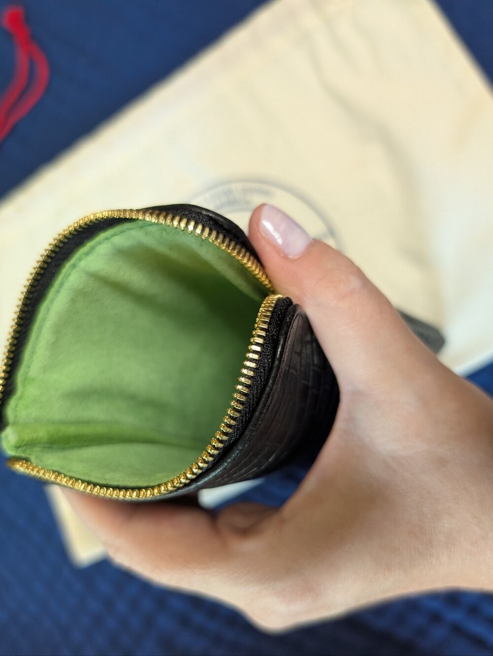 Blair Ritchey Eyeglass Case In Black Gator - Picture 3 of 4